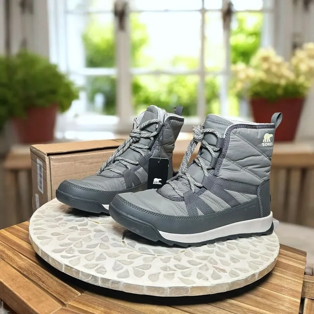 Sorel Whitney II Insulated Short Waterproof Winter Snow Boots Lace Up Women’s 8